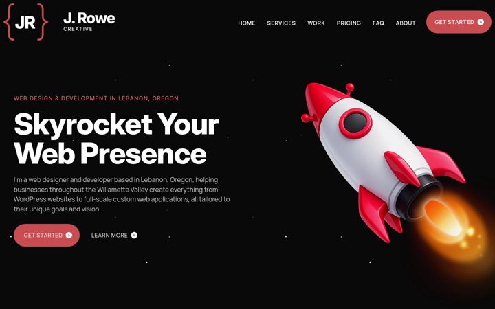 Screenshot of jrowecreative.com