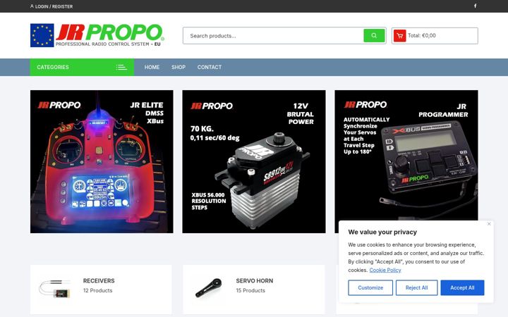 Screenshot of jrpropo.eu