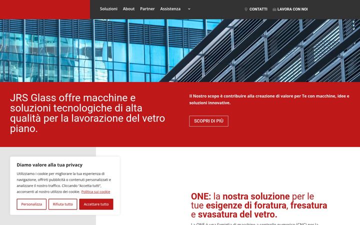 Screenshot of jrsglass.it