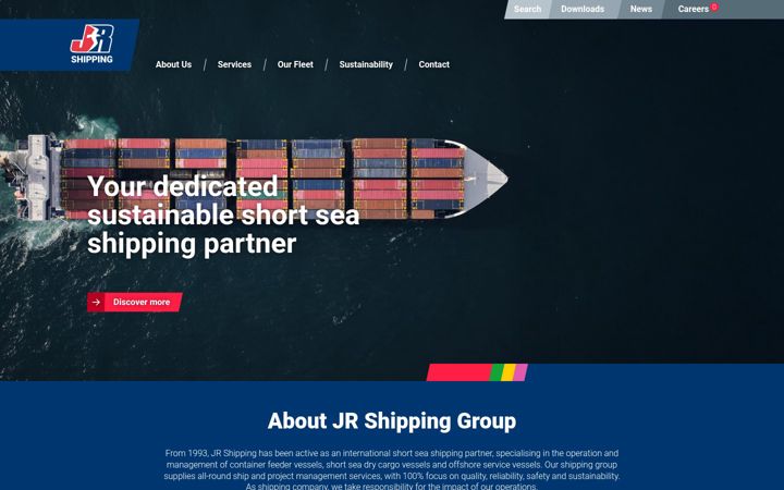 Screenshot of jrshipping.com