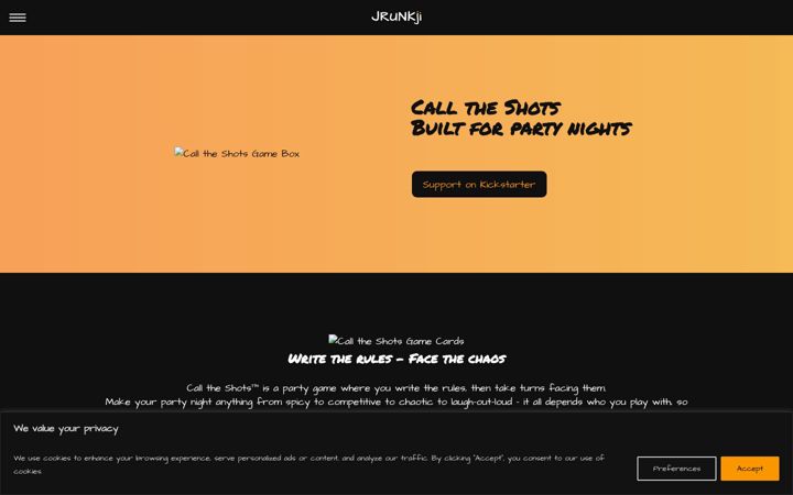 Screenshot of jrunkji.com