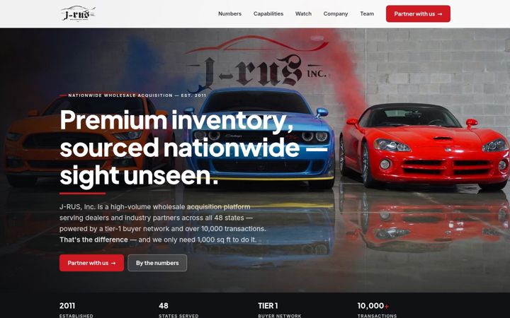 Screenshot of jrusinc.com