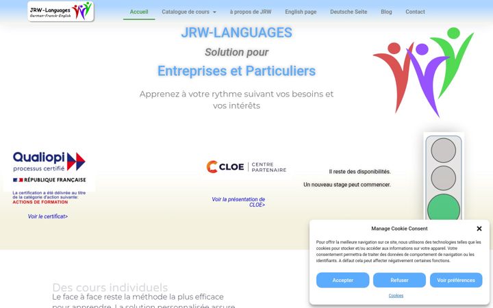 Screenshot of jrw-languages.com