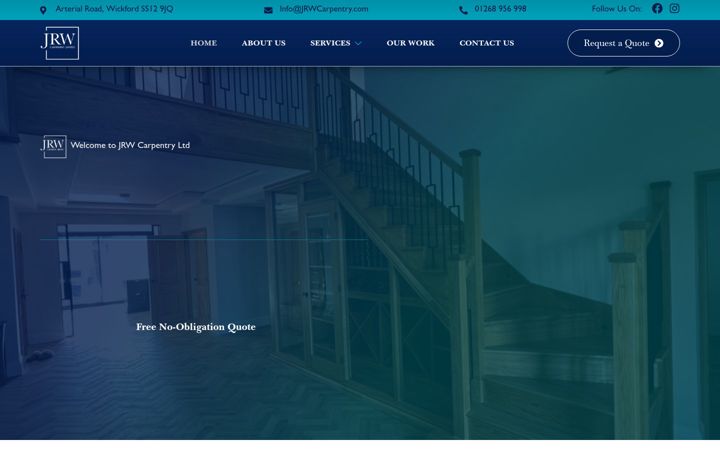 Screenshot of jrwcarpentry.com