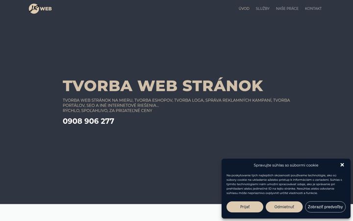 Screenshot of jrweb.sk