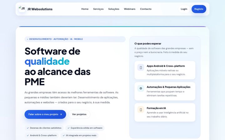 Screenshot of jrwebsolutions.eu
