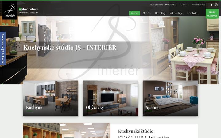 Screenshot of js-interier.sk