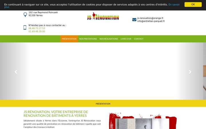 Screenshot of js-renovation.net