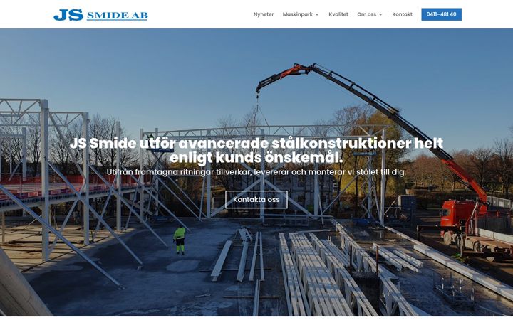 Screenshot of js-smide.se