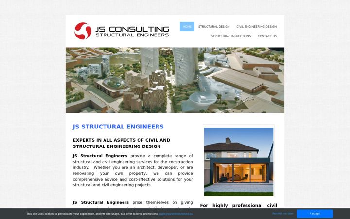 Screenshot of js-structural-engineers.co.uk