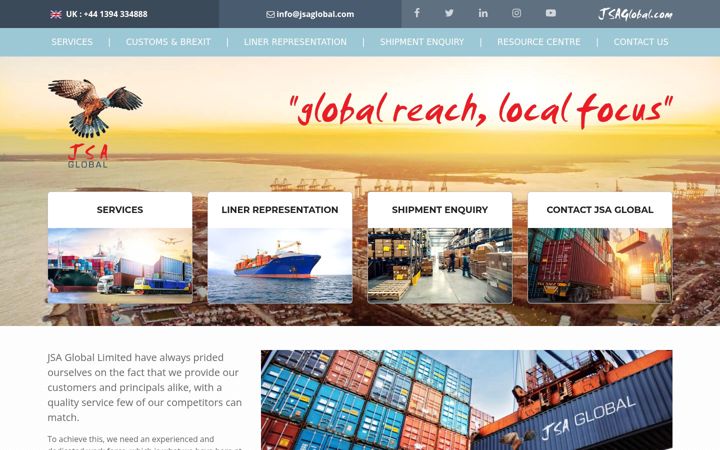 Screenshot of jsaglobal.com