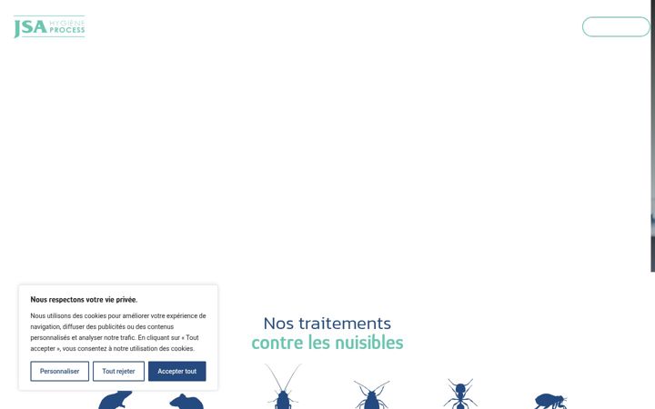 Screenshot of jsahygiene.fr