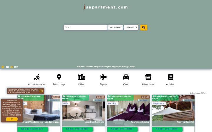 Screenshot of jsapartment.com