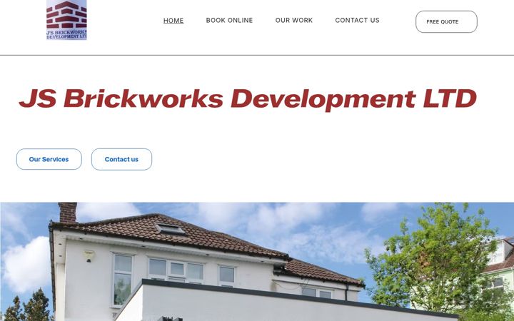 Screenshot of jsbrickwork.co.uk