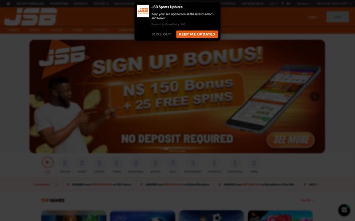Screenshot of jsbsports.bet