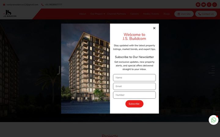 Screenshot of jsbuildestate.com