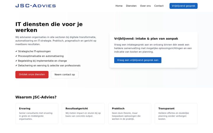 Screenshot of jsc-advies.nl