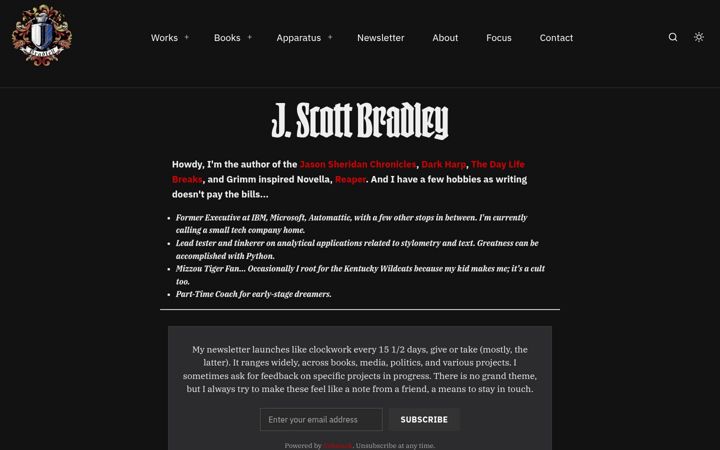 Screenshot of jscottbradley.com