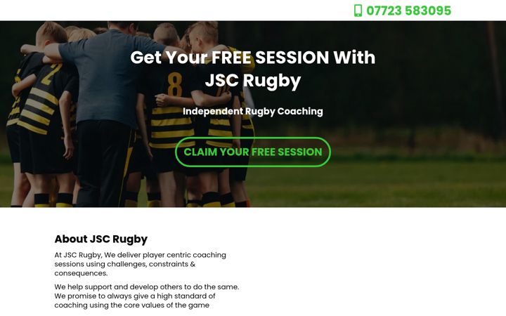 Screenshot of jscrugby.co.uk