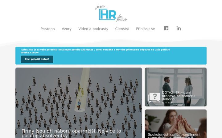Screenshot of jsemhrdoprace.cz