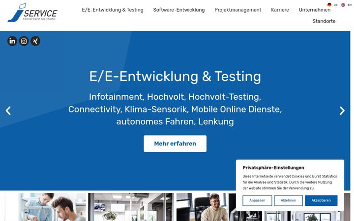 Screenshot of jservice.de