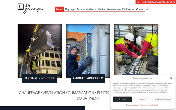 Screenshot of jsgroupe.fr