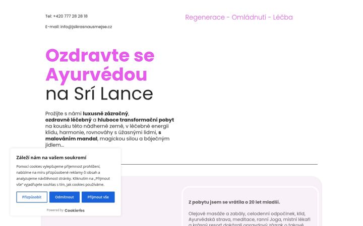 Screenshot of jsikrasnausmejse.cz