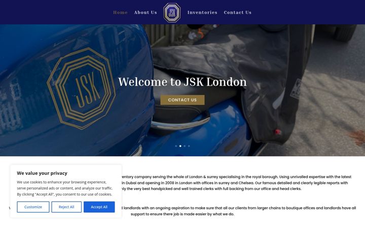Screenshot of jsk-london.com