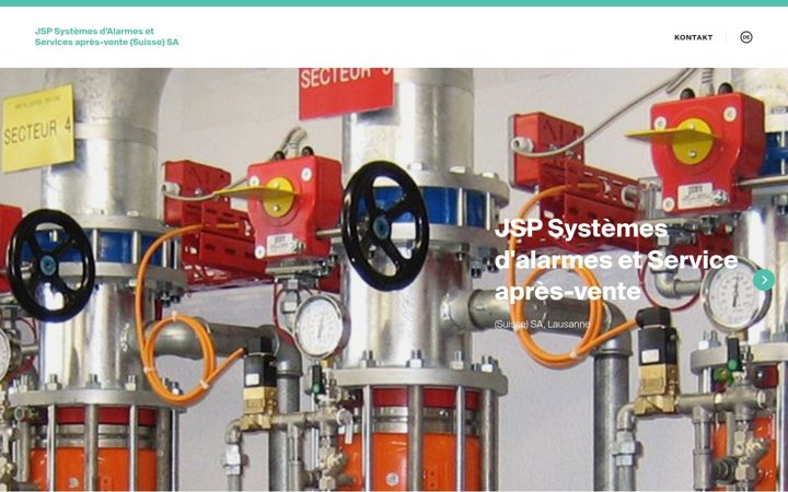 Skærmbillede af jsp-systeme.ch