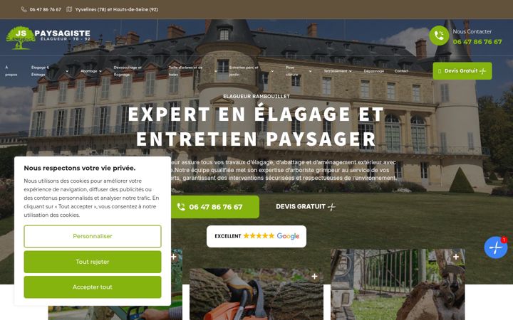 Screenshot of jspaysagiste78.fr