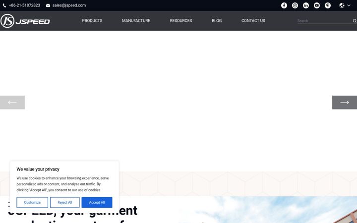 Screenshot of jspeedgroup.com