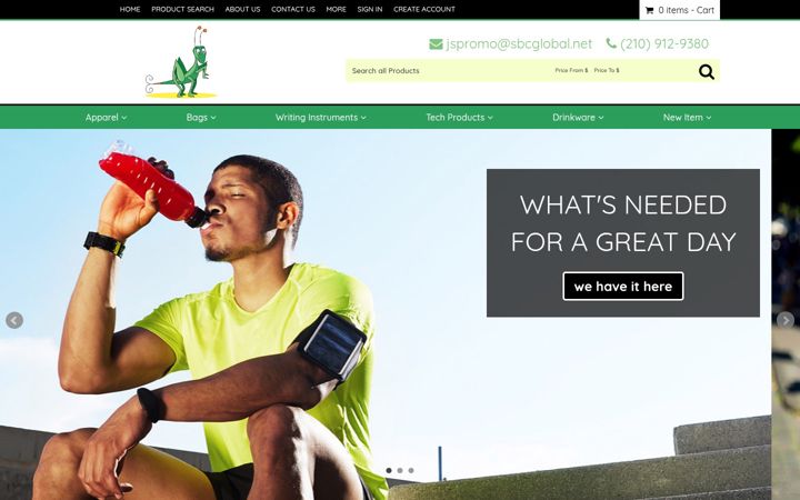 Screenshot of jspromoproducts.com