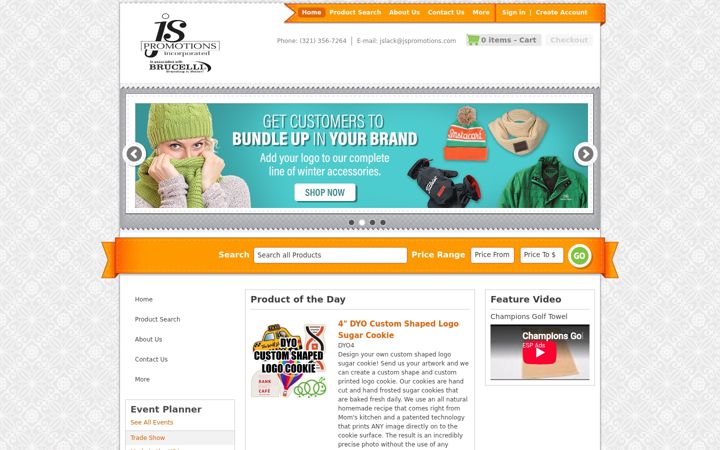 Screenshot of jspromotions.com