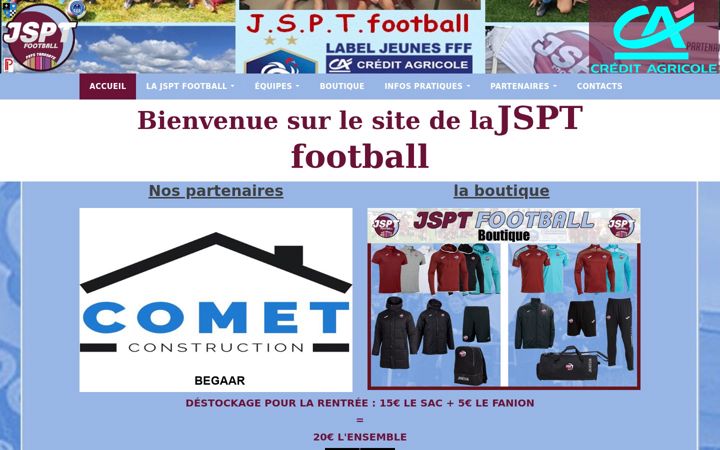 Screenshot of jsptfootball.fr