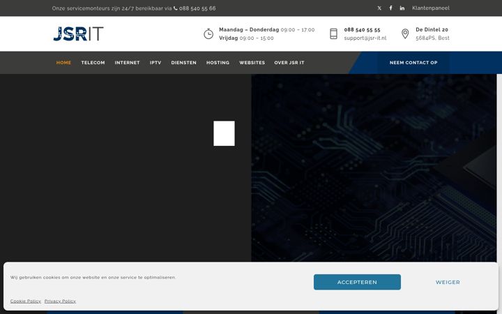 Posnetek zaslona jsr-it.nl