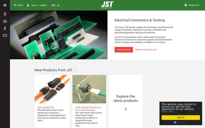 Screenshot of jst.co.uk