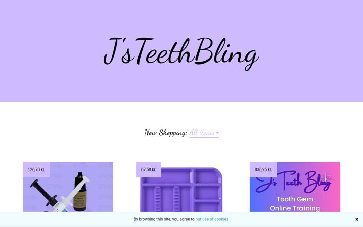 Screenshot of jsteethbling.com
