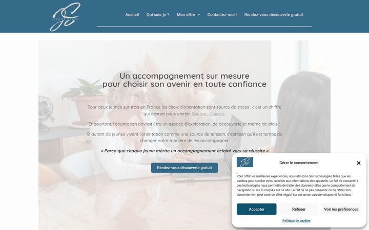 Screenshot of jstevensorientation.fr