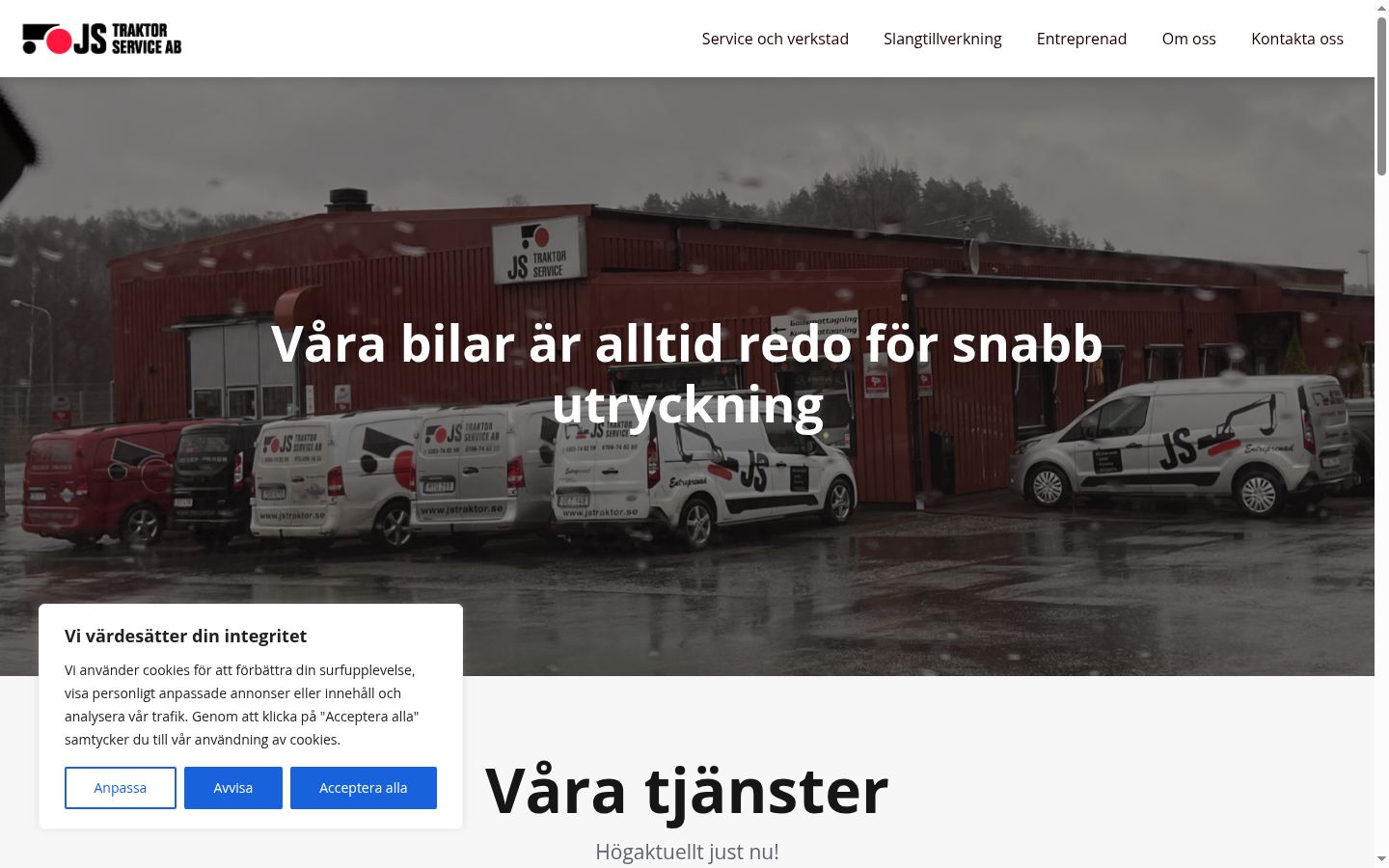 Screenshot tal-banner tal-kunsens muri qabel kwalunkwe interazzjoni