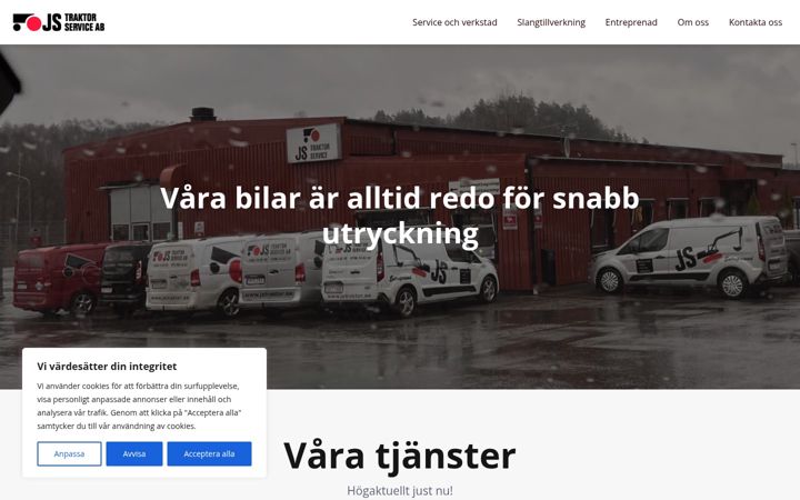 Screenshot of jstraktor.se