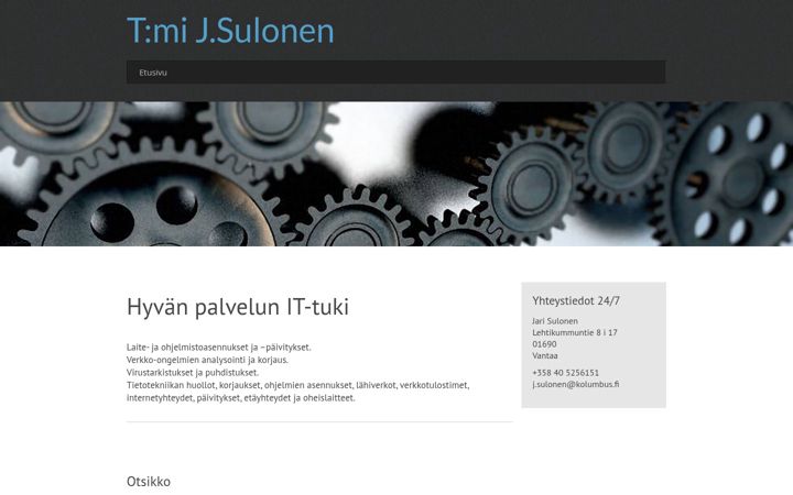 Screenshot of jsulonen.com
