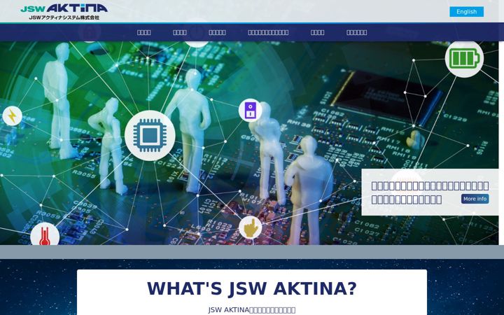 Snímek obrazovky jsw-aktina.co.jp