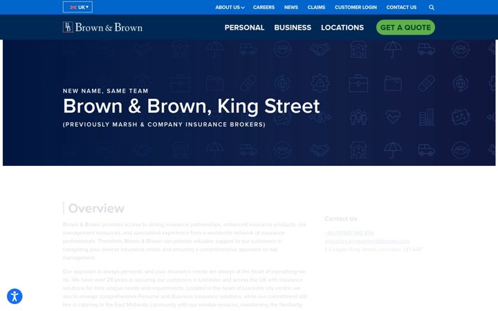 Screenshot of jswinsurance.co.uk