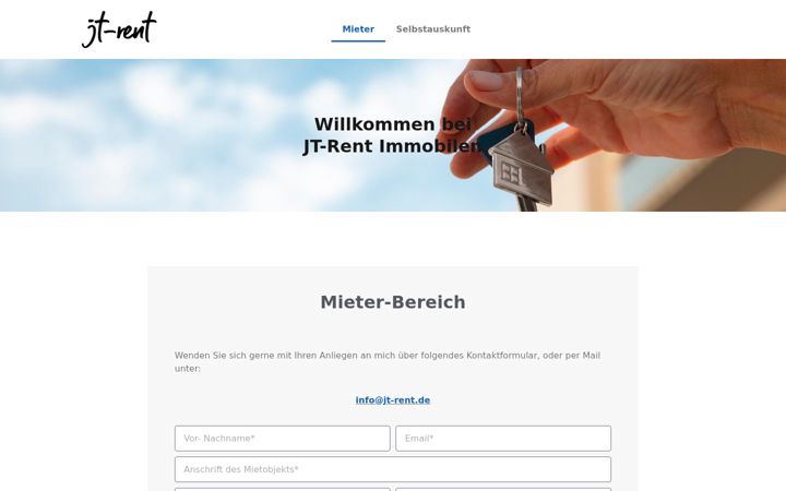 Screenshot of jt-rent.de