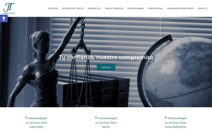 Screenshot of jtalaveraabogados.com