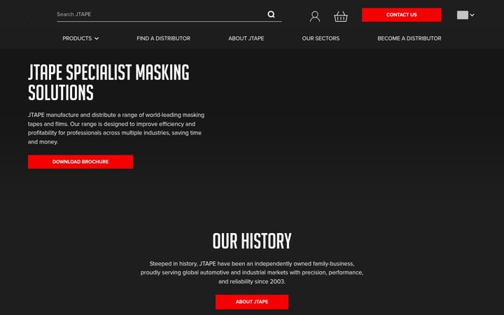 Screenshot of jtape.com