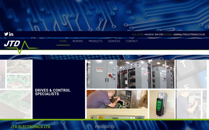 Skjámynd af jtdelectronics.co.uk
