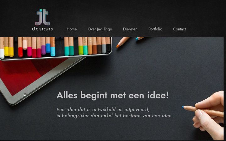 Screenshot of jtdesigns.nl