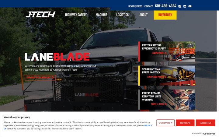 Screenshot of jtechusa.com