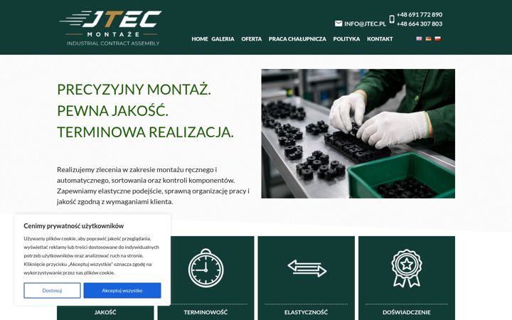 Screenshot of jtecmontaze.com